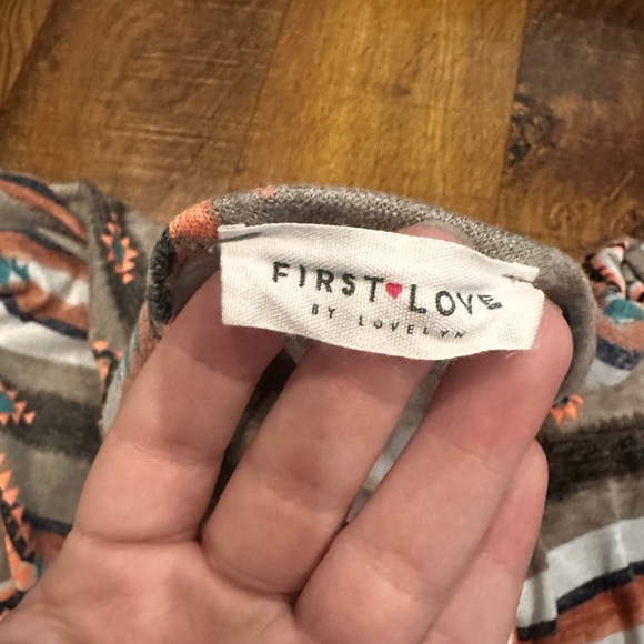 First Love Aztec Print Cardigan - Picture 2 of 3